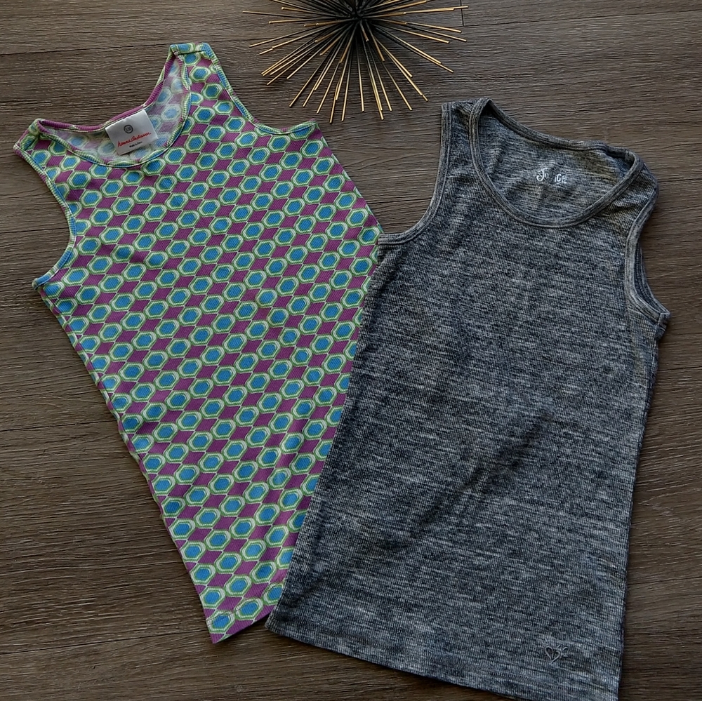 HANNA ANDERSSON and JUSTICE tank top lot M (E4)